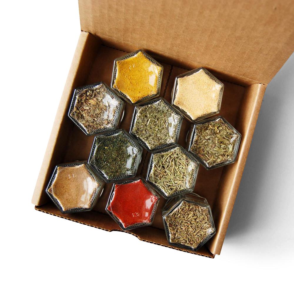 FRENCH SPICES | 7 Organic Seasonings in Magnetic Jars (20% Off) - Gneiss Spice