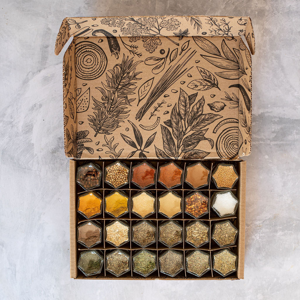 Pantry Spices Set — 24 Standard Organic Seasonings