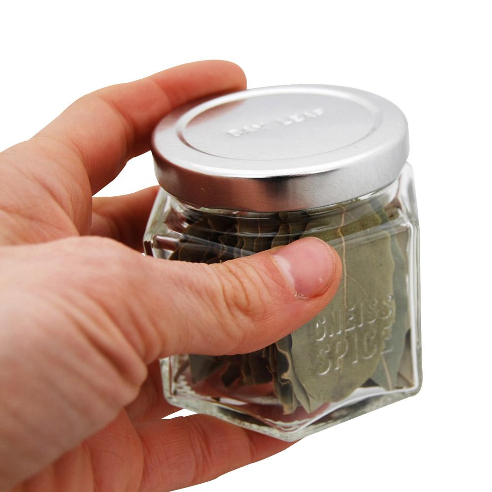 Zero Waste Spice Storage | 12 Large Personalized Empty Magnetic Jars