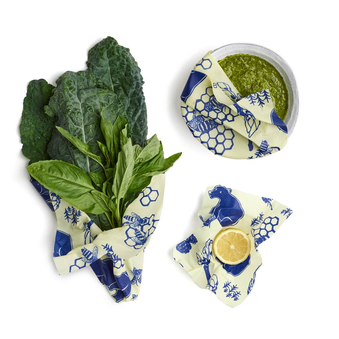 Beeswax Wrap Hexagon Bowl Covers 3-Pack