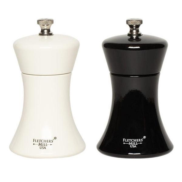 Heavy Duty Manual Pepper Mill Grinder - Aluminum Matte Black With Ceramic Core, 8.5" Salt & Pepper Grinder - View #3