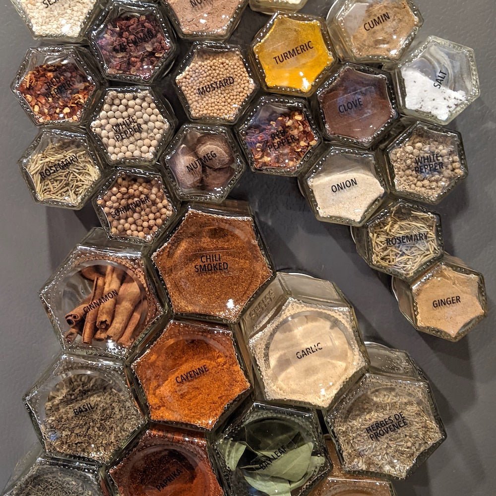 Spice Jar Labels - 216 Clear Named Spice Names - 1