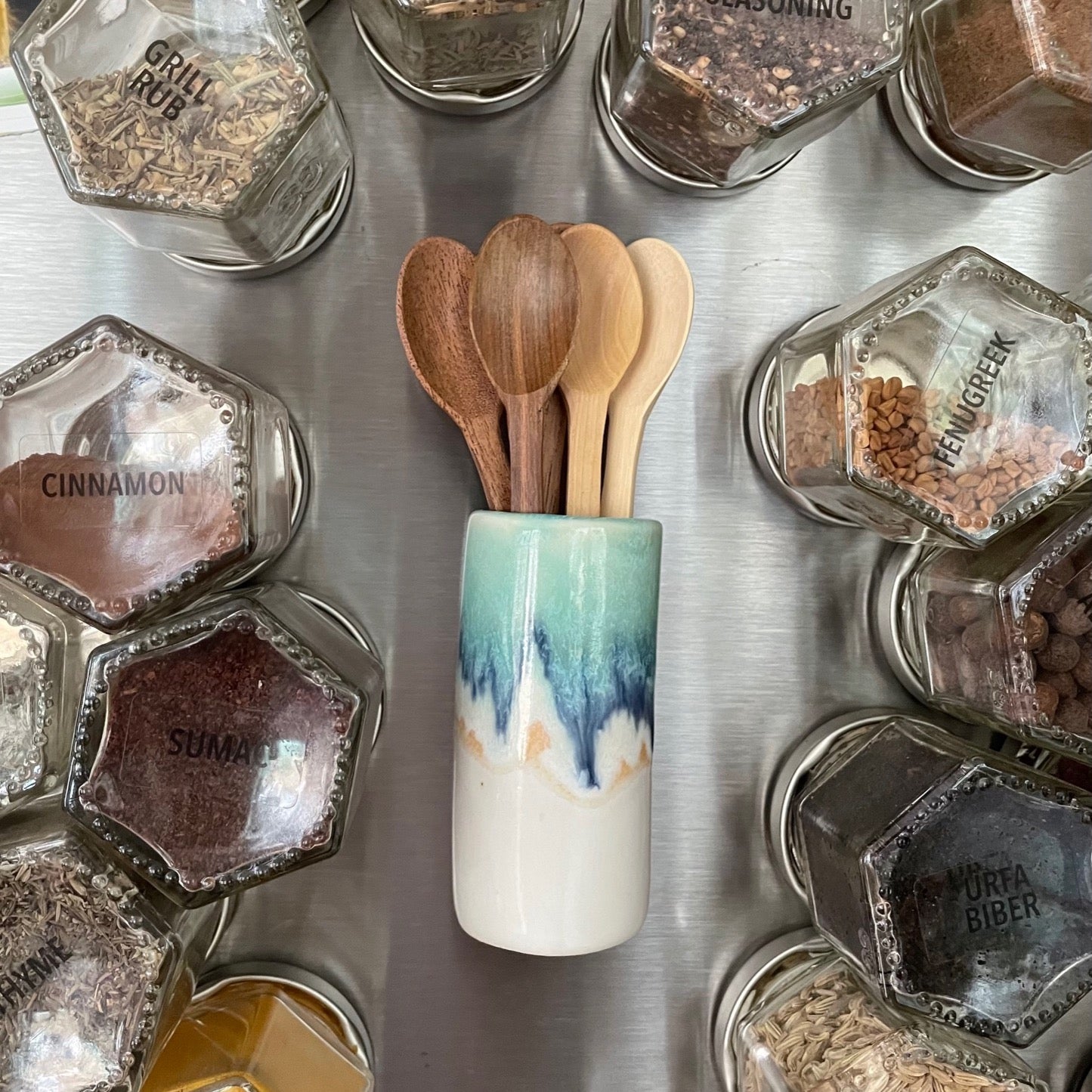 Hand-Carved Mini Spice Spoons | Gneiss Spice Accessories Single Spoon