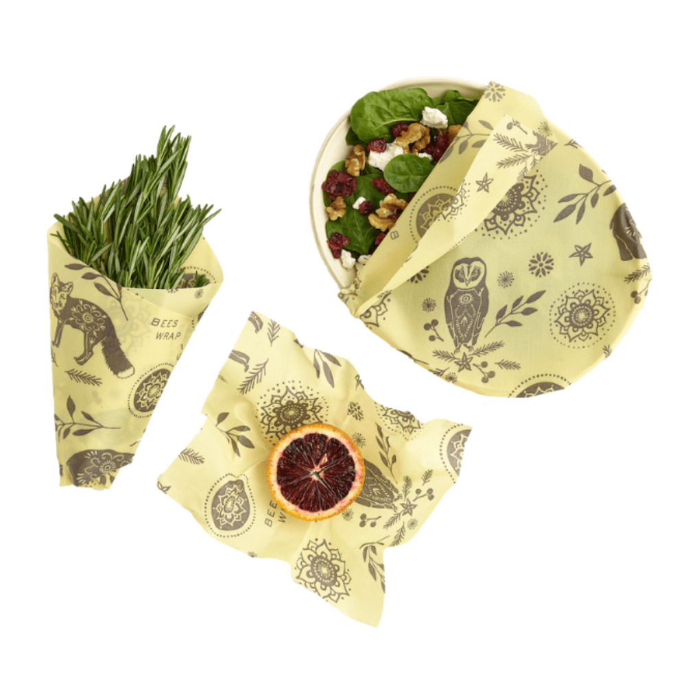 Beeswax Wrap Hexagon Bowl Covers 3-Pack