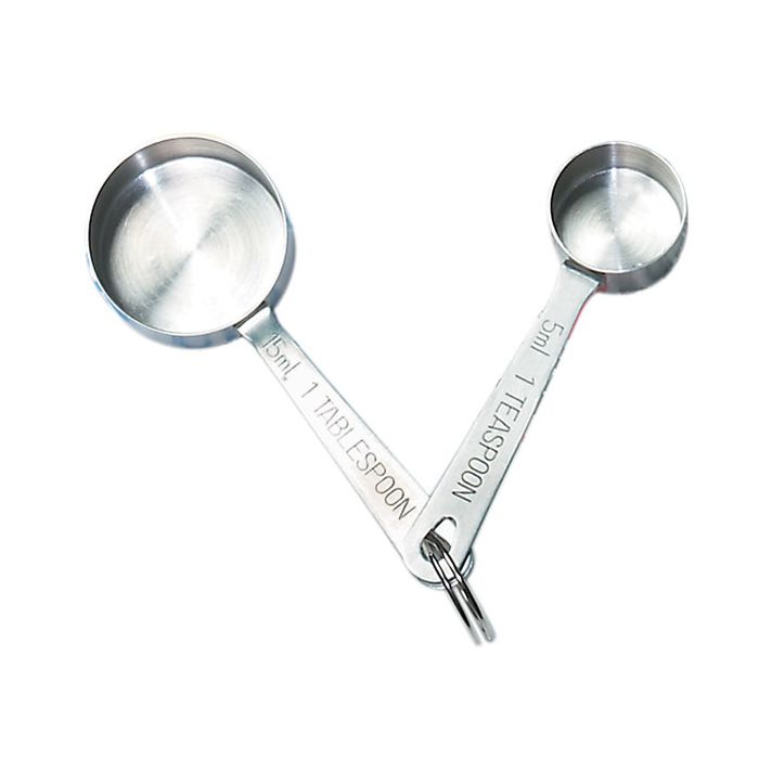 Measuring Spoon, 4 piece, 1/4, 1/2, 1 Tsp., 1 Tbsp., heavyweight dishwasher  safe, stainless