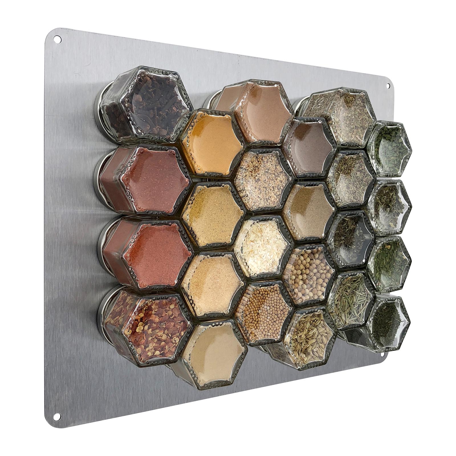 Custom Magnetic Spice Rack Bundle – 24 Organic Spices