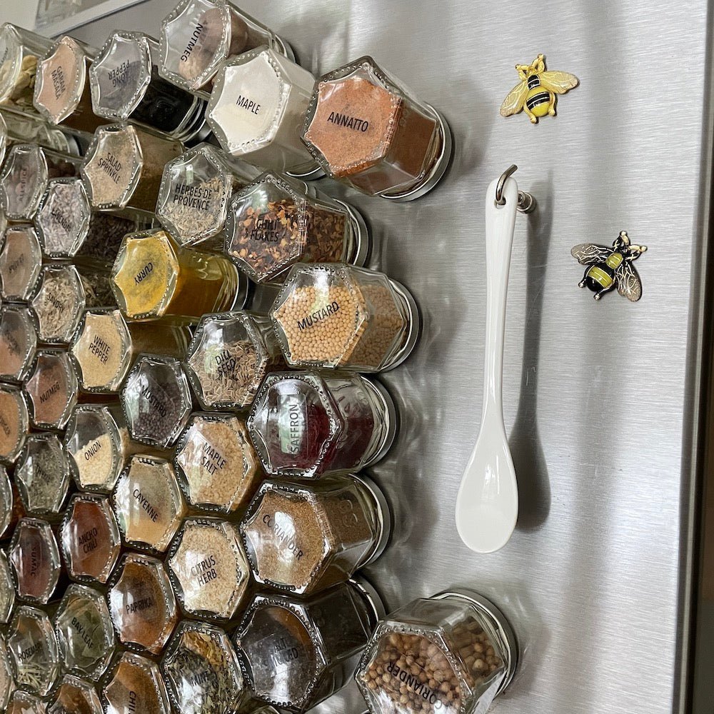 Ceramic Spoon and Magnetic Hook Set