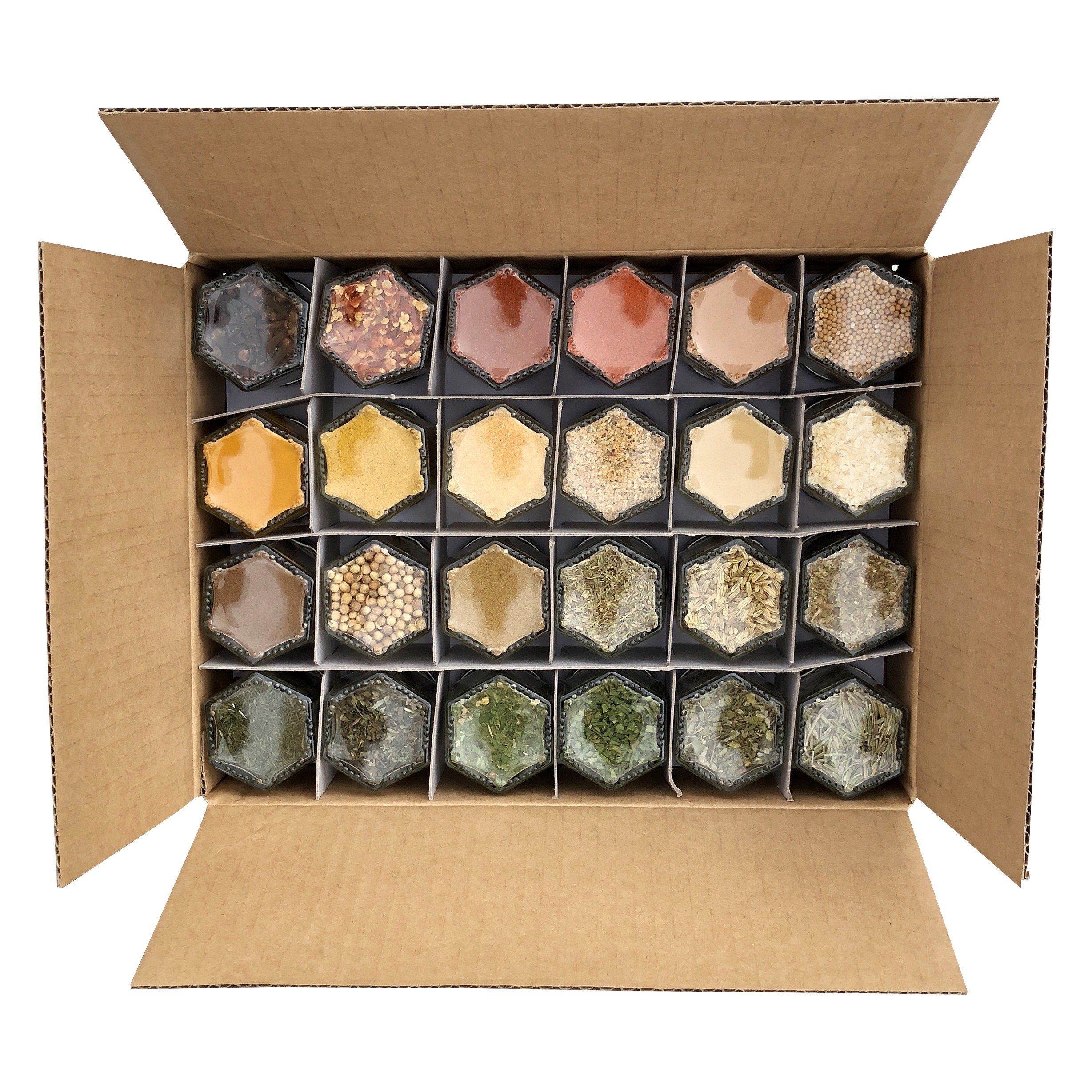 Simply Organic Seasoning and Herb Glass Jar Starter Kit - 24 Pack - Gift  Set for Someone Who Loves to Cook - Get Your Spice Rack Stocked With These