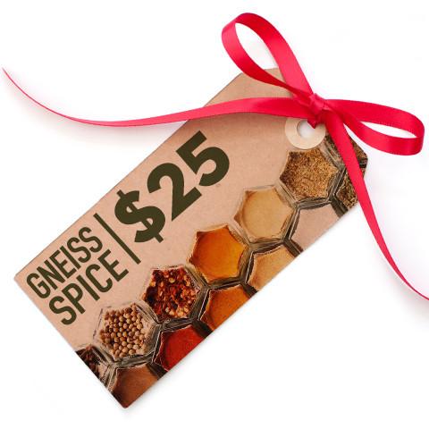 $25 Gift Card | Digital Delivery | Gneiss Spice Bucks - Gneiss Spice