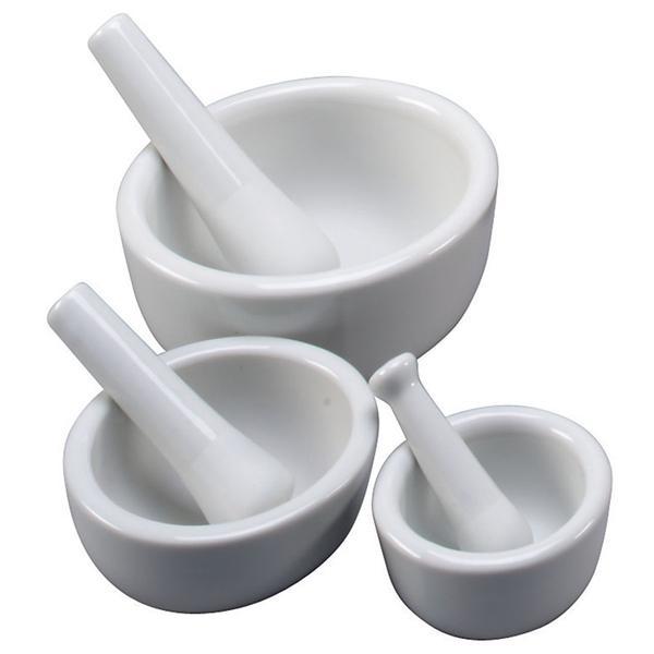 Eisco Labs 64oz Porcelain Mortar And Pestle – Unglazed Grinding Surface – Science Lab